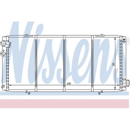 Foto Radiatore, Raffreddamento motore NISSENS 63728