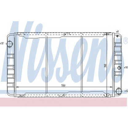Foto Radiatore, Raffreddamento motore NISSENS 65506