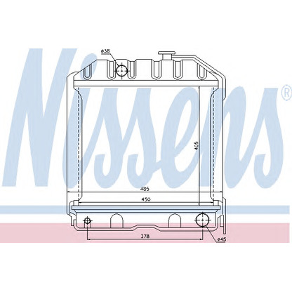 Photo Radiateur, refroidissement du moteur NISSENS 62360