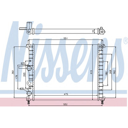 Photo Radiateur, refroidissement du moteur NISSENS 617843