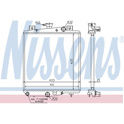 Foto Kühler, Motorkühlung NISSENS 60975