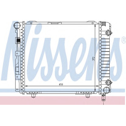 Photo Radiateur, refroidissement du moteur NISSENS 62556