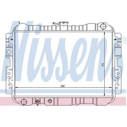 Foto Radiador, refrigeración del motor NISSENS 62416