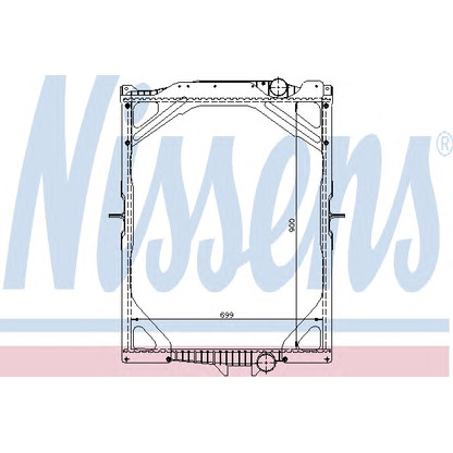 Photo Radiateur, refroidissement du moteur NISSENS 65463A