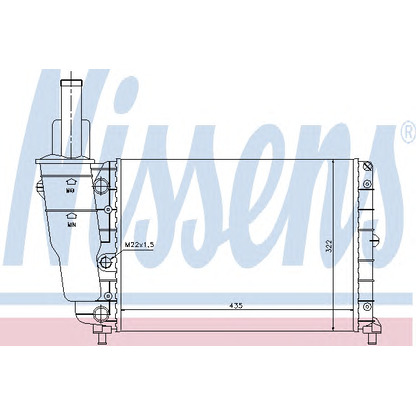 Photo Radiateur, refroidissement du moteur NISSENS 61856