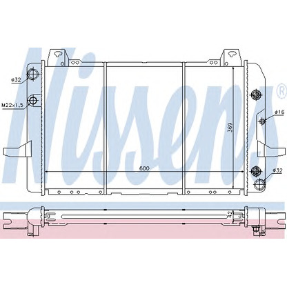 Foto Kühler, Motorkühlung NISSENS 62204