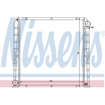 Foto Radiador, refrigeración del motor NISSENS 62346