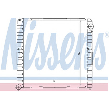 Foto Radiador, refrigeración del motor NISSENS 62345A