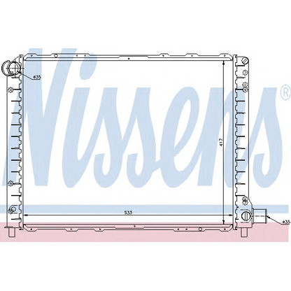 Photo Radiateur, refroidissement du moteur NISSENS 62326