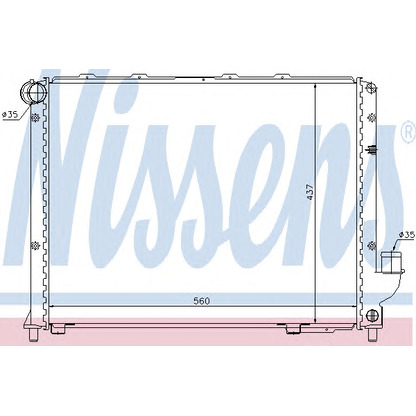 Photo Radiateur, refroidissement du moteur NISSENS 62327