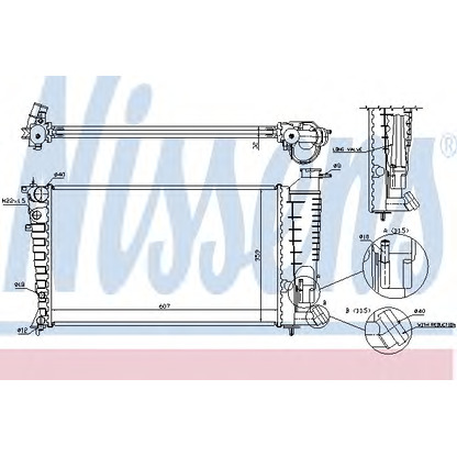 Foto Kühler, Motorkühlung NISSENS 61312A