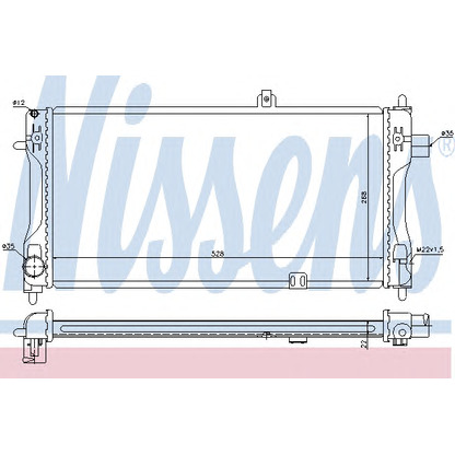 Foto Radiatore, Raffreddamento motore NISSENS 63241A