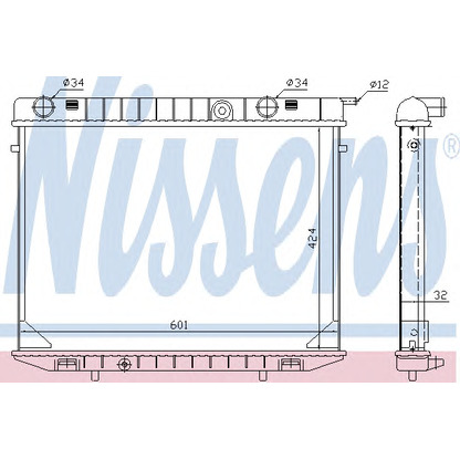 Foto Kühler, Motorkühlung NISSENS 63245