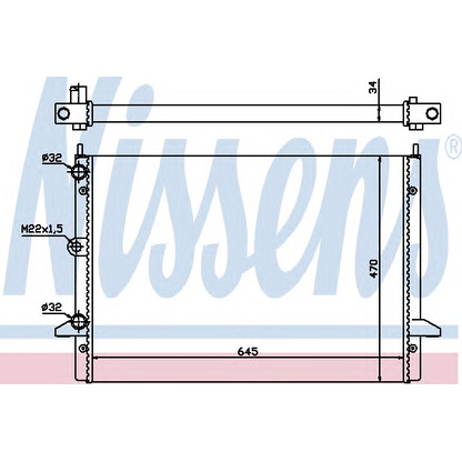 Photo Radiateur, refroidissement du moteur NISSENS 63992