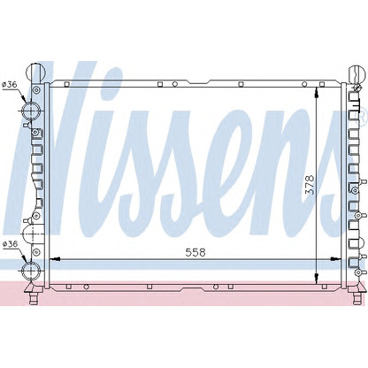 Foto Radiatore, Raffreddamento motore NISSENS 60035