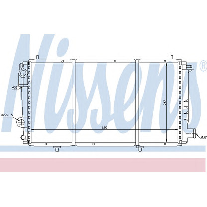 Photo Radiateur, refroidissement du moteur NISSENS 61337