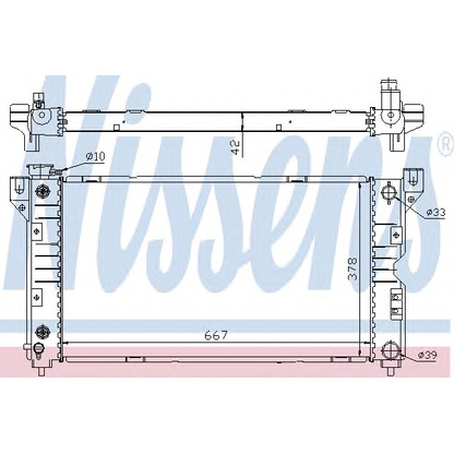 Foto Radiatore, Raffreddamento motore NISSENS 60984A