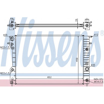 Foto Kühler, Motorkühlung NISSENS 63072A