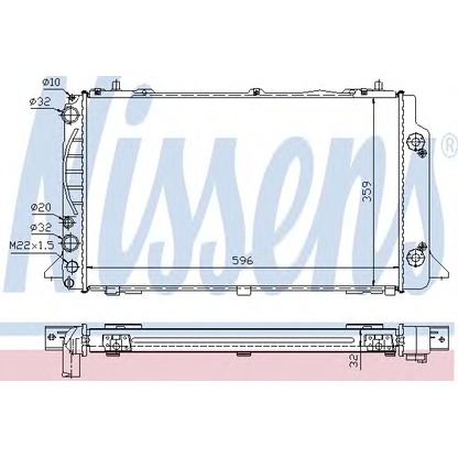 Photo Radiateur, refroidissement du moteur NISSENS 60448A