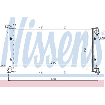 Photo Radiateur, refroidissement du moteur NISSENS 67701