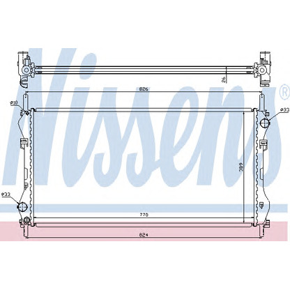 Photo Radiateur, refroidissement du moteur NISSENS 62043A