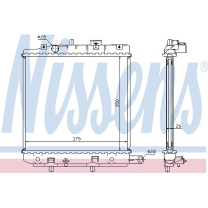 Foto Kühler, Motorkühlung NISSENS 62455A