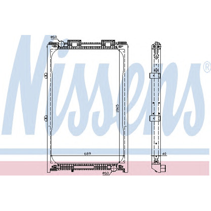 Foto Kühler, Motorkühlung NISSENS 62872A