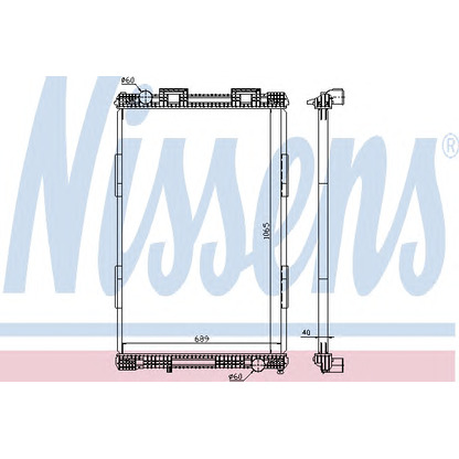 Photo Radiateur, refroidissement du moteur NISSENS 628720