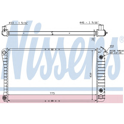 Foto Kühler, Motorkühlung NISSENS 60906A