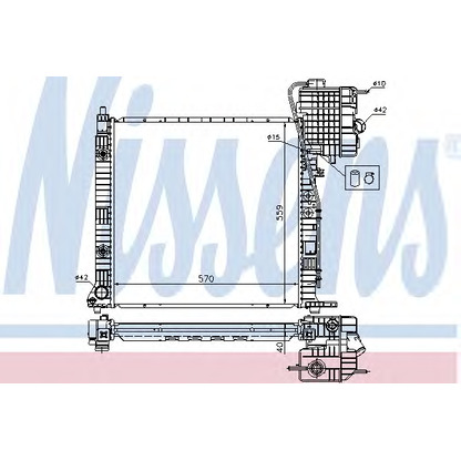 Zdjęcie Chłodnica, układ chłodzenia silnika NISSENS 62561