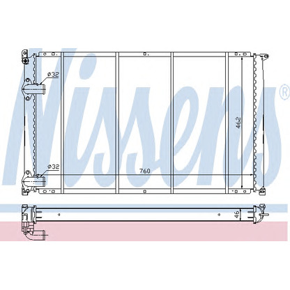 Foto Radiatore, Raffreddamento motore NISSENS 63922