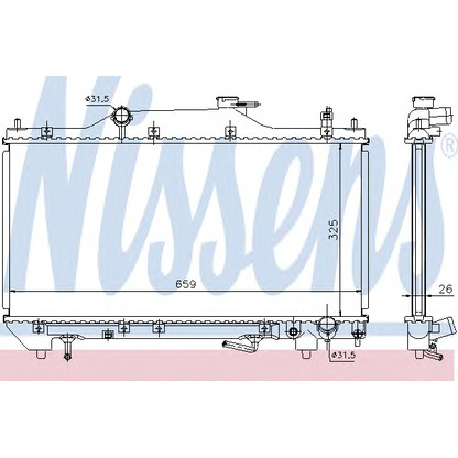 Foto Kühler, Motorkühlung NISSENS 64642A