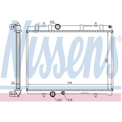 Foto Kühler, Motorkühlung NISSENS 63608A