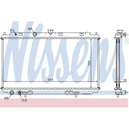 Foto Kühler, Motorkühlung NISSENS 67348A