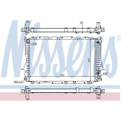 Foto Kühler, Motorkühlung NISSENS 60312