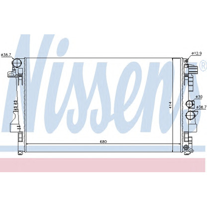 Foto Kühler, Motorkühlung NISSENS 62572