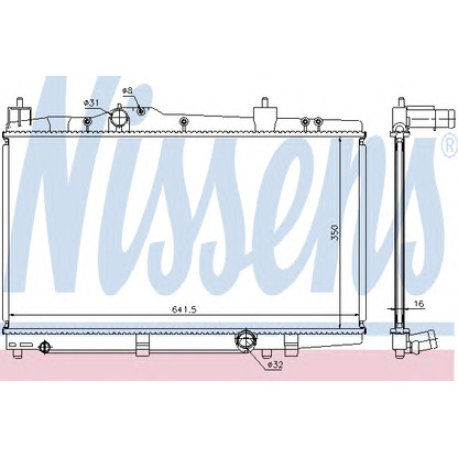 Foto Kühler, Motorkühlung NISSENS 64655