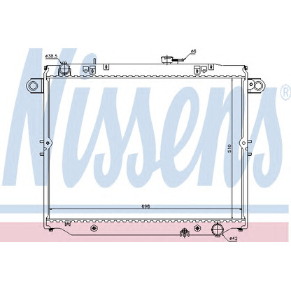 Photo Radiateur, refroidissement du moteur NISSENS 64882