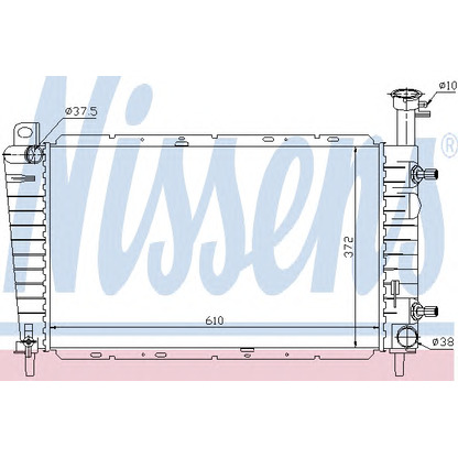 Photo Radiateur, refroidissement du moteur NISSENS 62062