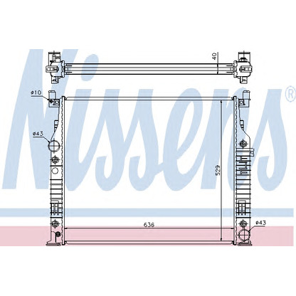 Photo Radiateur, refroidissement du moteur NISSENS 62576A