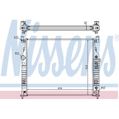 Photo Radiateur, refroidissement du moteur NISSENS 62577A