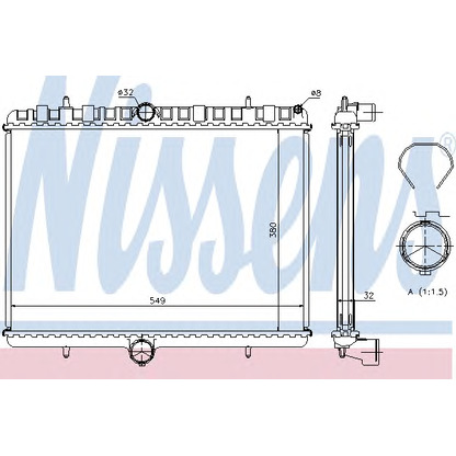 Foto Kühler, Motorkühlung NISSENS 63621A