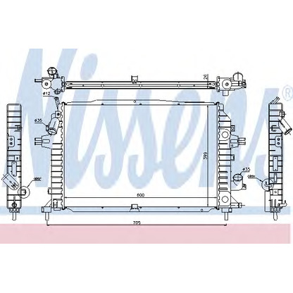 Foto Kühler, Motorkühlung NISSENS 630705