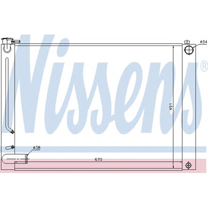 Photo Radiateur, refroidissement du moteur NISSENS 64660