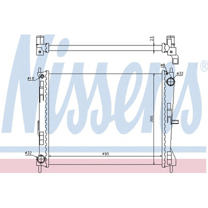 Foto Radiatore, Raffreddamento motore NISSENS 637605