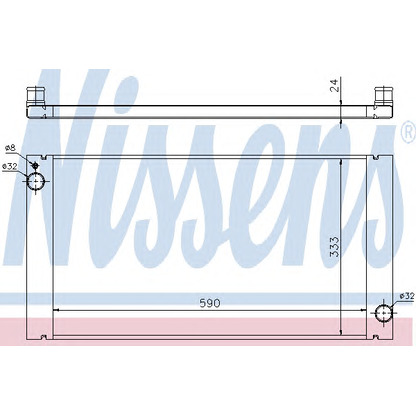 Photo Radiator, engine cooling NISSENS 69705