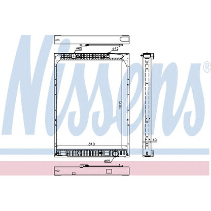 Photo Radiateur, refroidissement du moteur NISSENS 67169