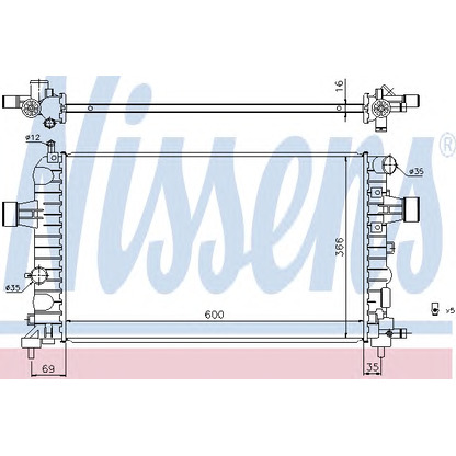 Foto Kühler, Motorkühlung NISSENS 630744