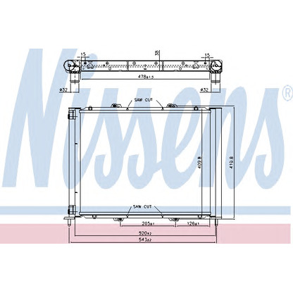 Photo Radiateur, refroidissement du moteur NISSENS 637626