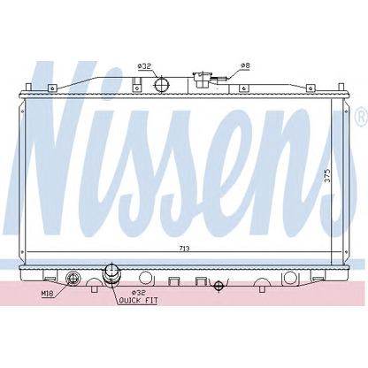 Foto Kühler, Motorkühlung NISSENS 68604